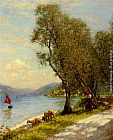 Veronese shepherdess Lake Garda by Henry Herbert La Thangue